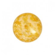Les perles par Puca® Cabochon 14mm - Opaque beige spotted 02010/65322